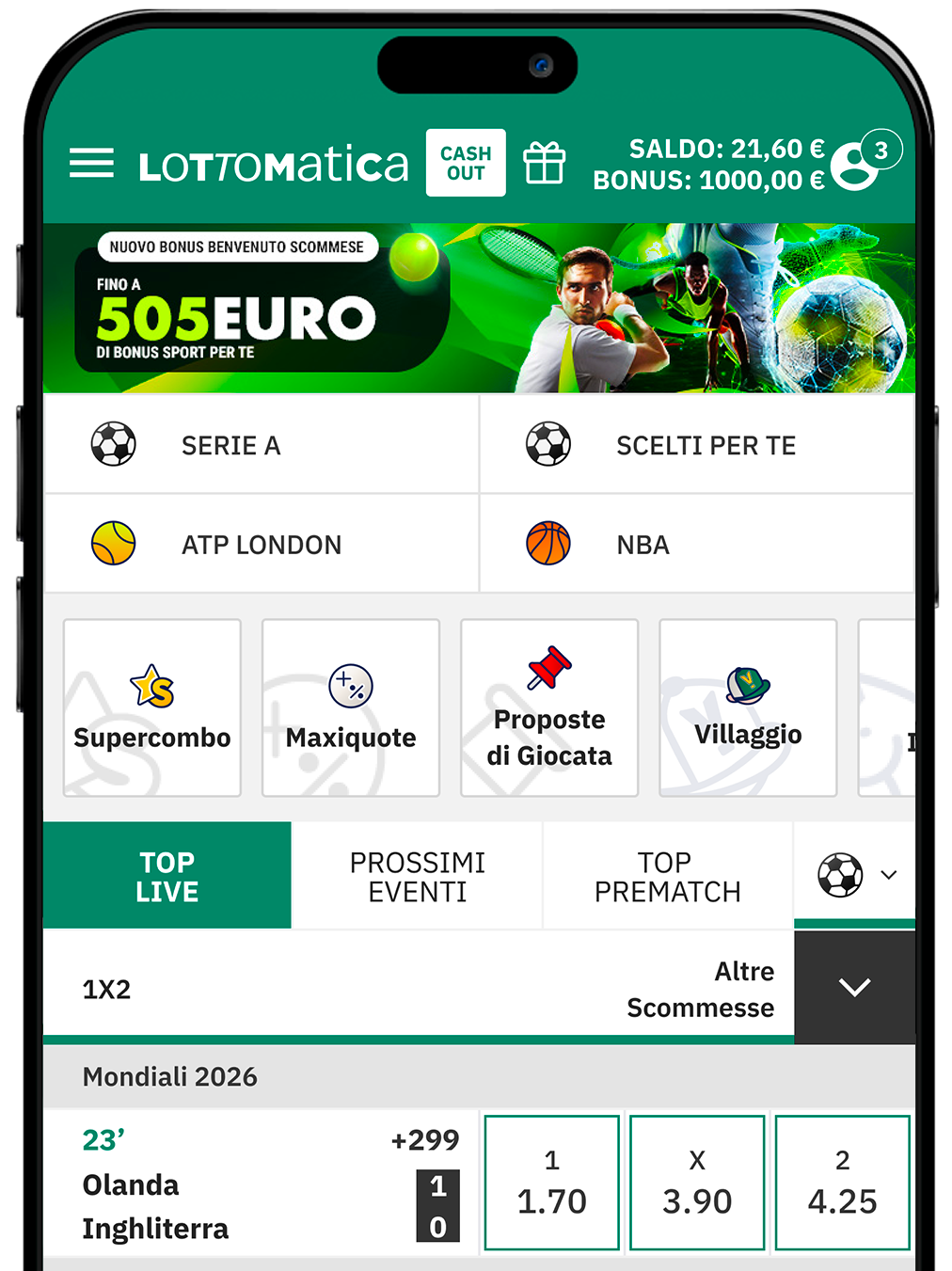 Lottomatica App Image