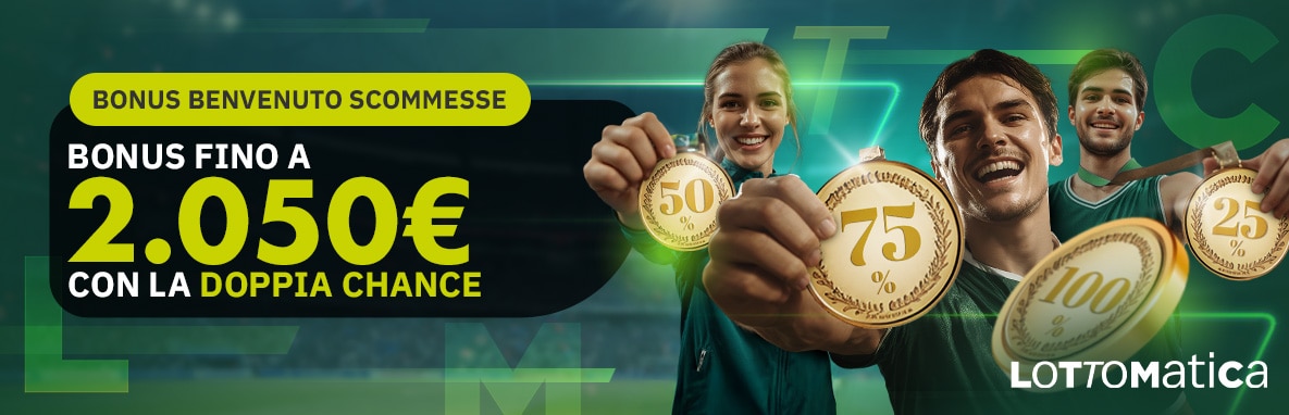 Bonus di Benvenuto Lottomatica Scommesse